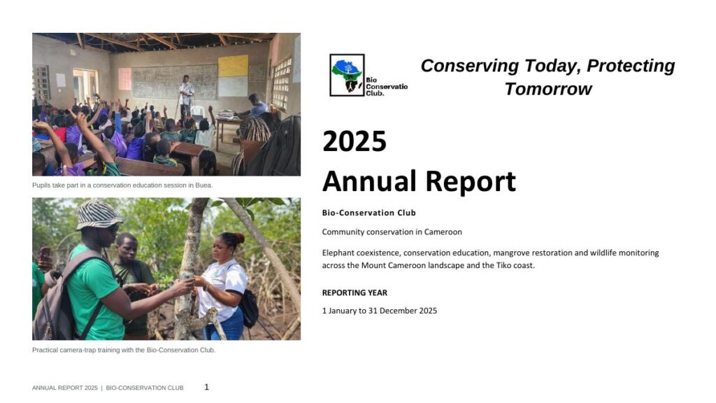 Bio-Conservation Club 2025 Annual Report cover