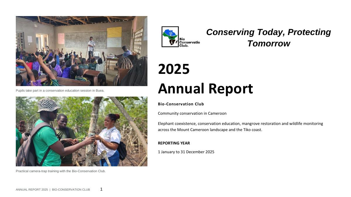 Bio-Conservation Club 2025 Annual Report